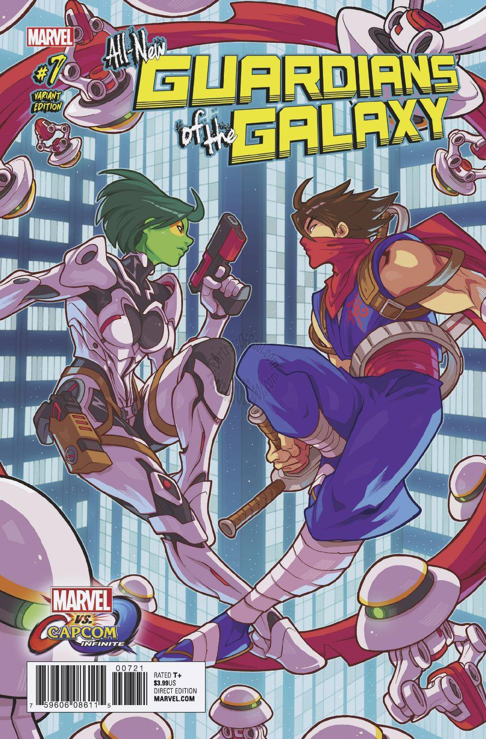 ALL NEW GUARDIANS OF THE GALAXY #7 HUANG MARVEL VS CAPCOM VARIANT