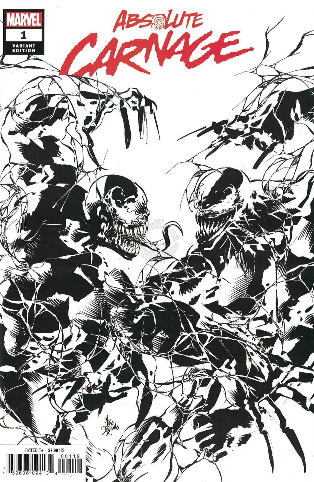 ABSOLUTE CARNAGE #1 (OF 5) DEODATO B&W PARTY SKETCH VARIANT