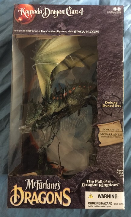 KOMODO DRAGON CLAN 4 - THE FALL OF THE DRAGON KING - MCFARLANE DRAGONS SERIES 4 BOXED FIGURE