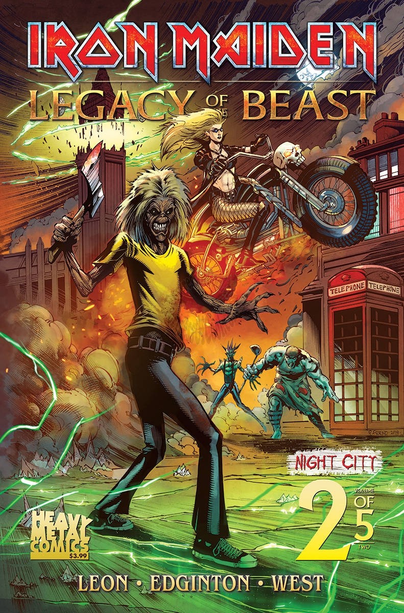 Iron Maiden Legacy of the Beast Night City #2 Cover A