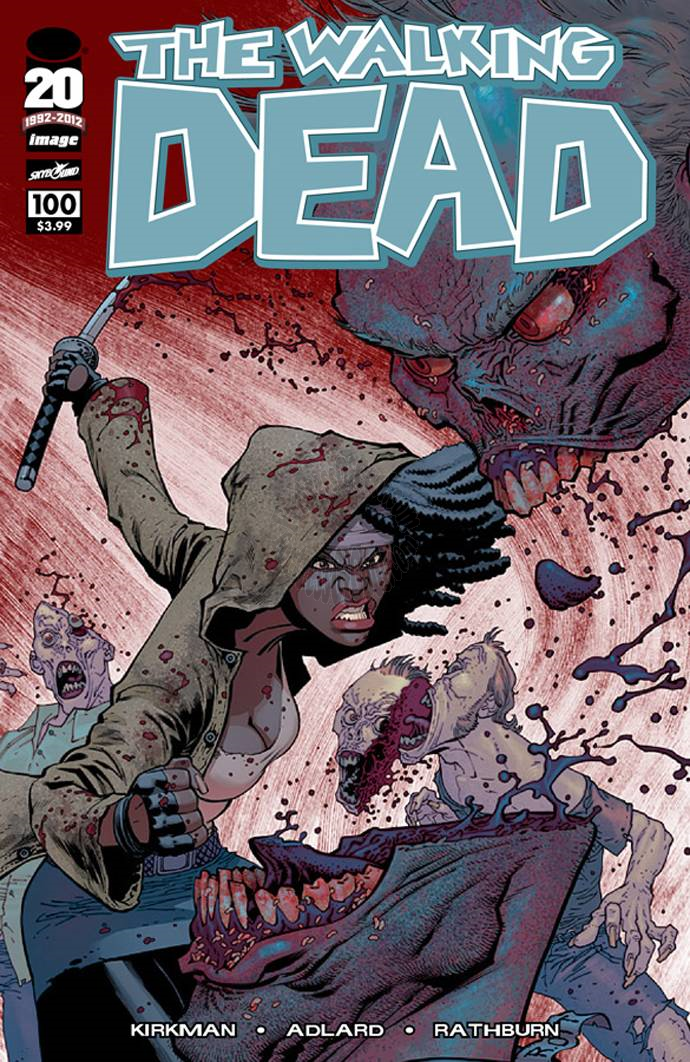 WALKING DEAD #100 COVER G OTTLEY (First Appearance of Negan. Death of Glenn) (MR)