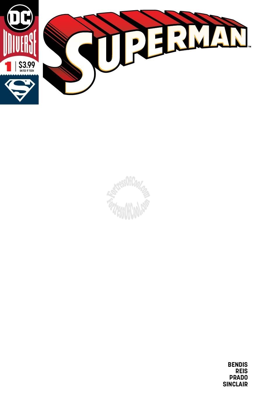 SUPERMAN #1 BLANK VARIANT