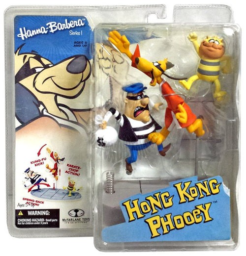 Hong Kong Phooey (with Chop & Kick Action), Action Figure - HANNA BARBERA SERIES 1