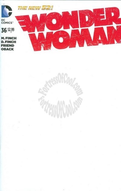 WONDER WOMAN #36 BLANK VARIANT