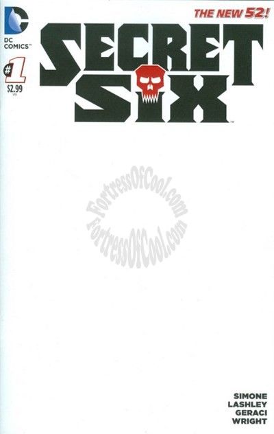 SECRET SIX #1 BLANK VARIANT