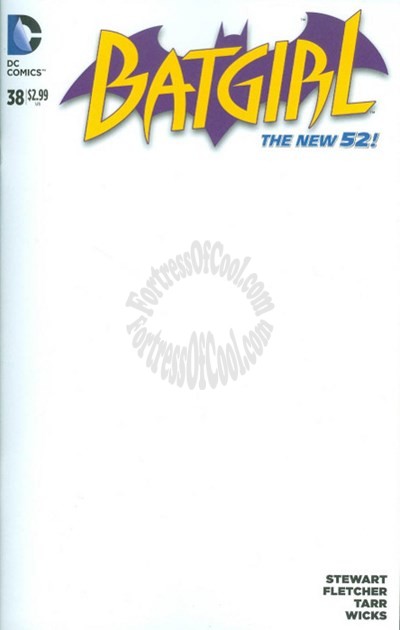 BATGIRL #38 BLANK VARIANT