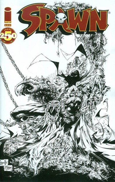 SPAWN #250 25 COPY CAPULLO B&W INCENTIVE COVER