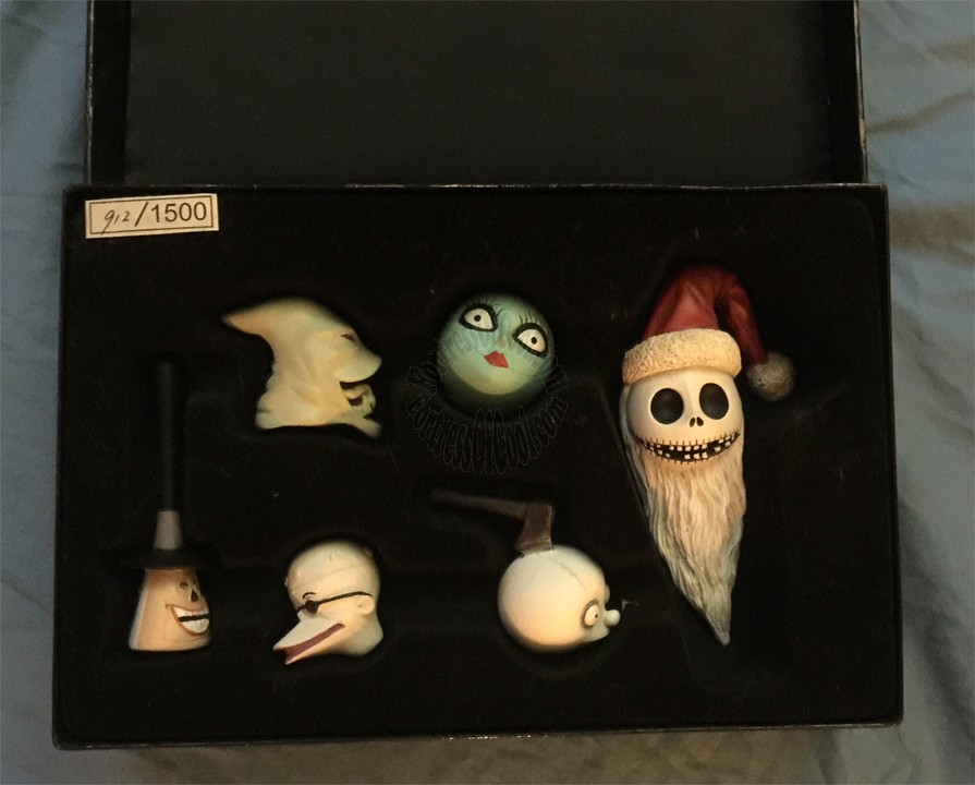 NIGHTMARE BEFORE CHRISTMAS 6 PIECE PORCELAIN HEAD SET A - LIMITED TO 1500