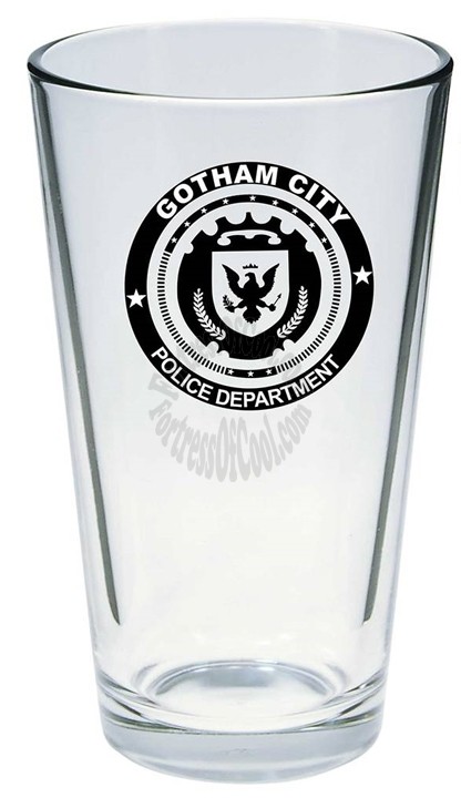 GOTHAM POLICE PINT GLASS