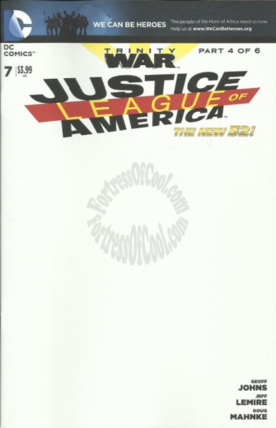 JUSTICE LEAGUE OF AMERICA #7 WE CAN BE HEROES BLANK VARIANT