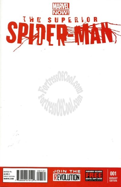 SUPERIOR SPIDER-MAN #1 BLANK VARIANT NOW