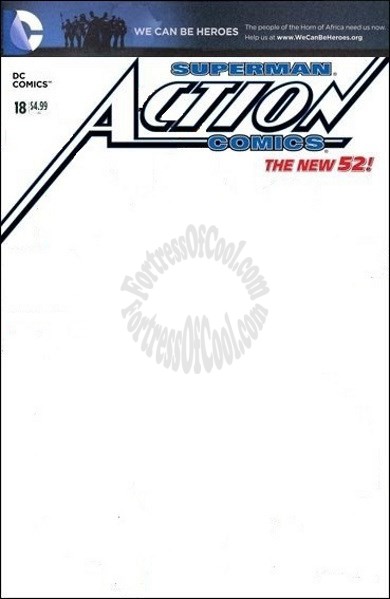 ACTION COMICS #18 WE CAN BE HEROES BLANK VARIANT