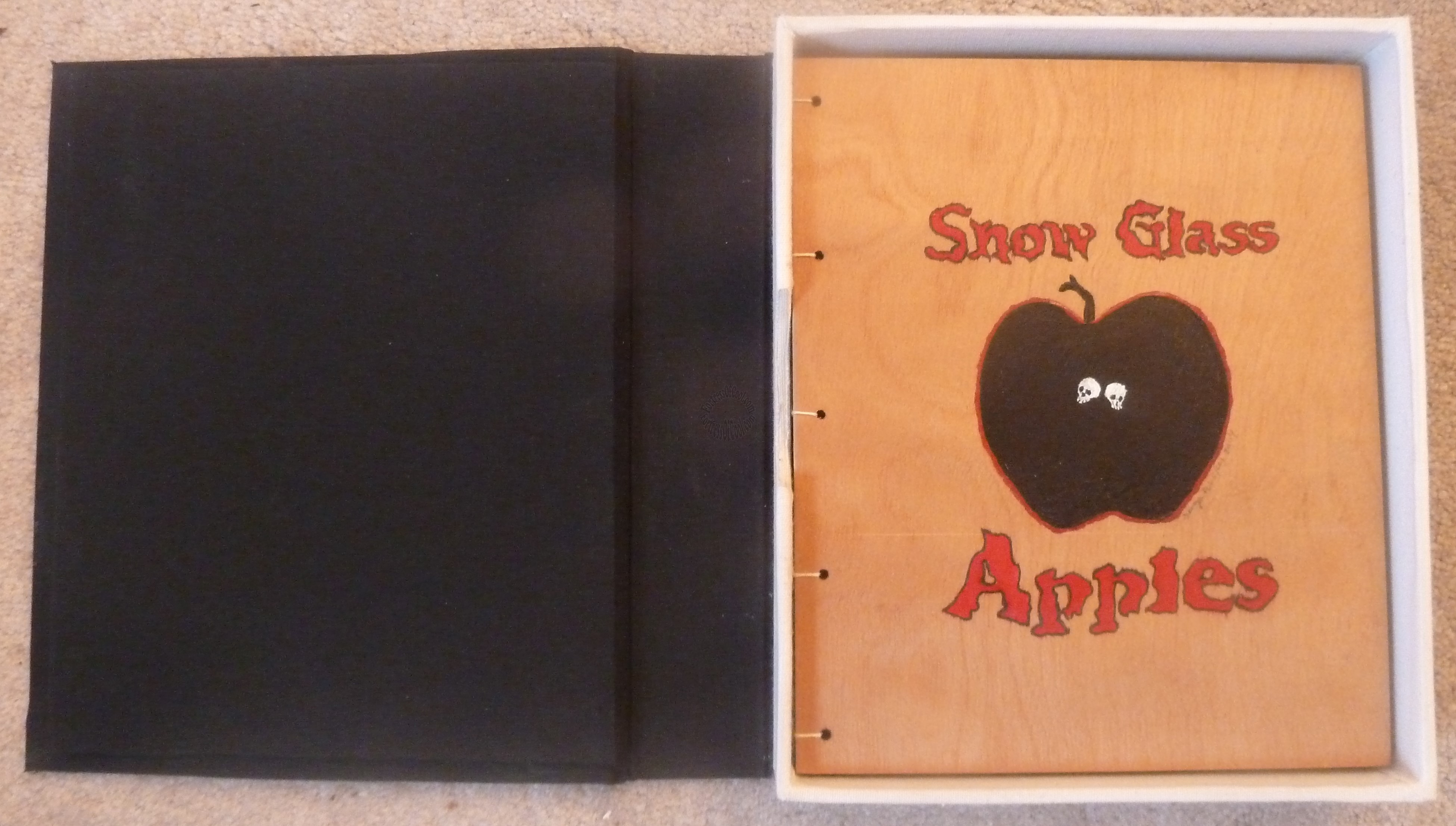 Neil Gaiman - SNOW GLASS APPLES - Artist Proof Copy - with ONE OF A KIND hand painted cover and coptic binding by George A. Walker