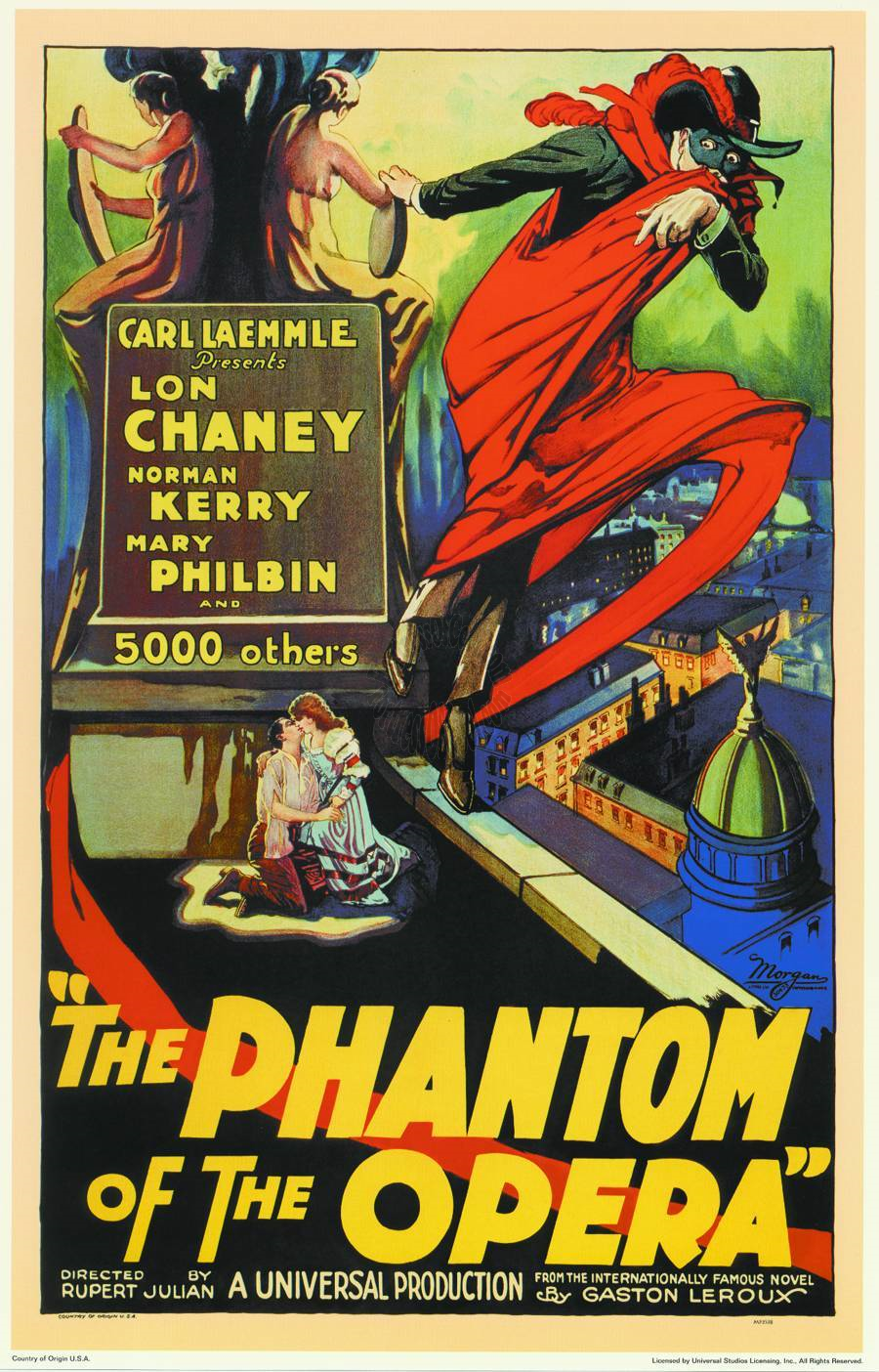 CARL LAEMMLE PHANTOM OF THE OPERA MOVIE MASTERPRINT