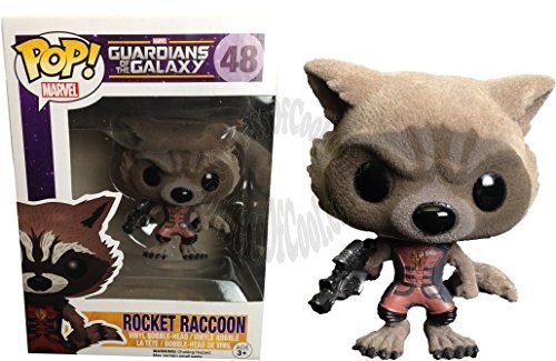 RAVAGER ROCKET RACCOON - POP! Animation - Guardians of the GALAXY - PX Exclusive Flocked Edition VINYL FIGURE - San Diego Comic Con 2015 Exclusive