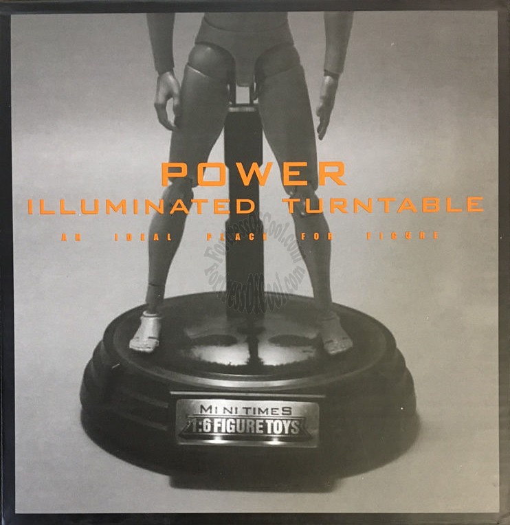 POWER ILLUMINATED TURNTABLE ACTION FIGURE STAND