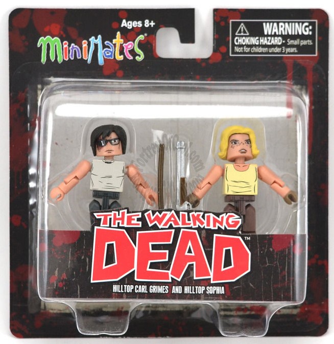 Hilltop Carl Grimes & Hilltop Sopia Walking Dead Minimates Series 8 Set