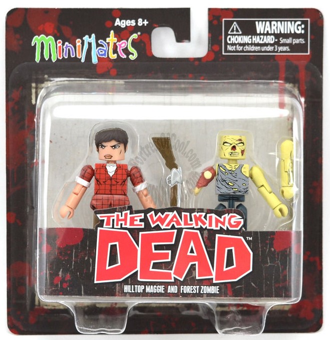Hilltop Maggie Variant & Forest Zombie Walking Dead Minimates Series 8 Set (One per case)