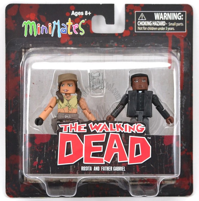 Rosita & Father Gabriel Walking Dead Minimates Series 8 Set