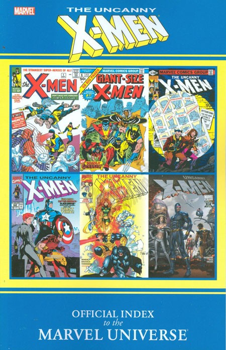 UNCANNY X-MEN OFF INDEX MARVEL UNIVERSE GN TPB