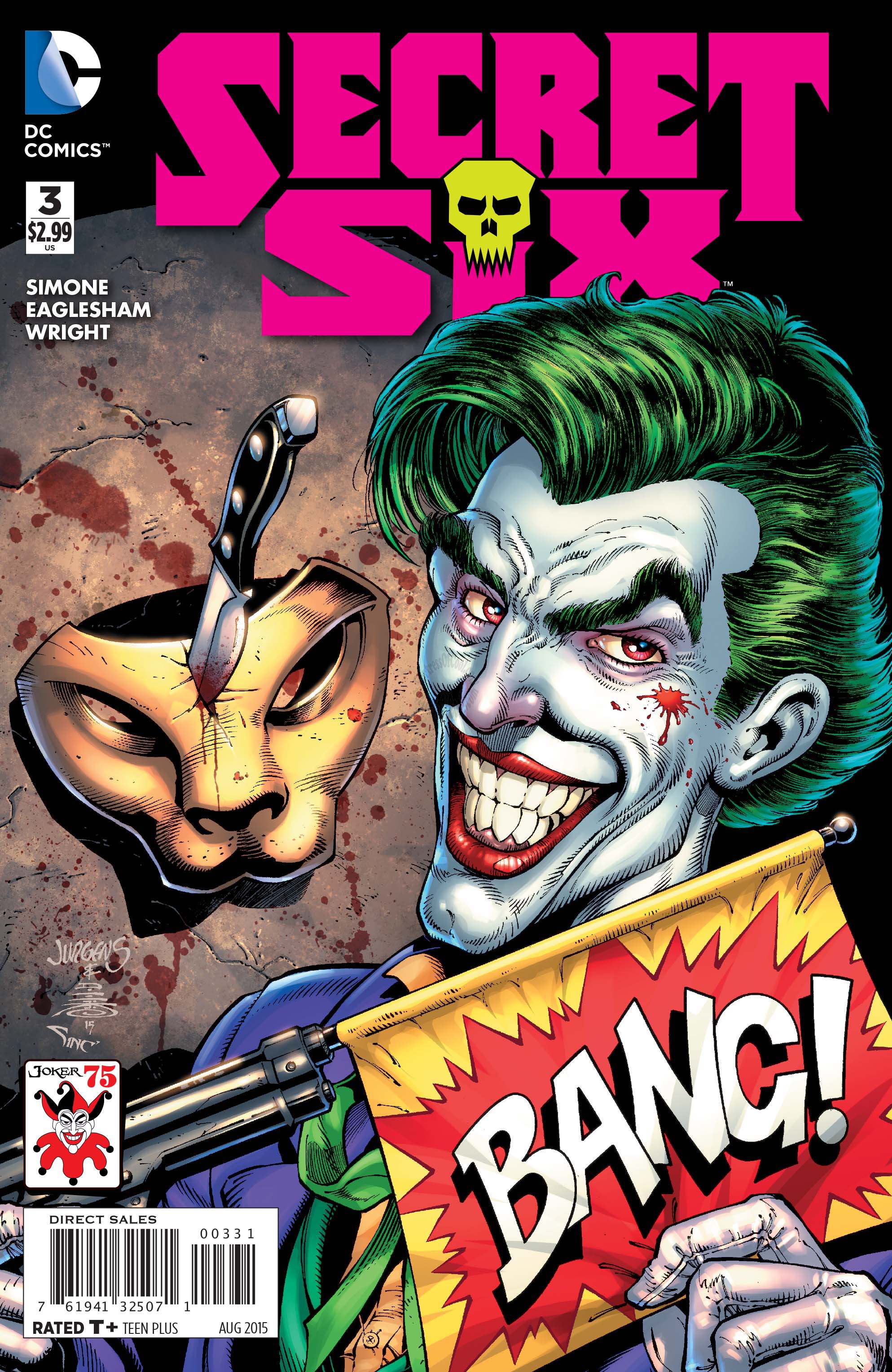 SECRET SIX #3 THE JOKER VARIANT EDITION