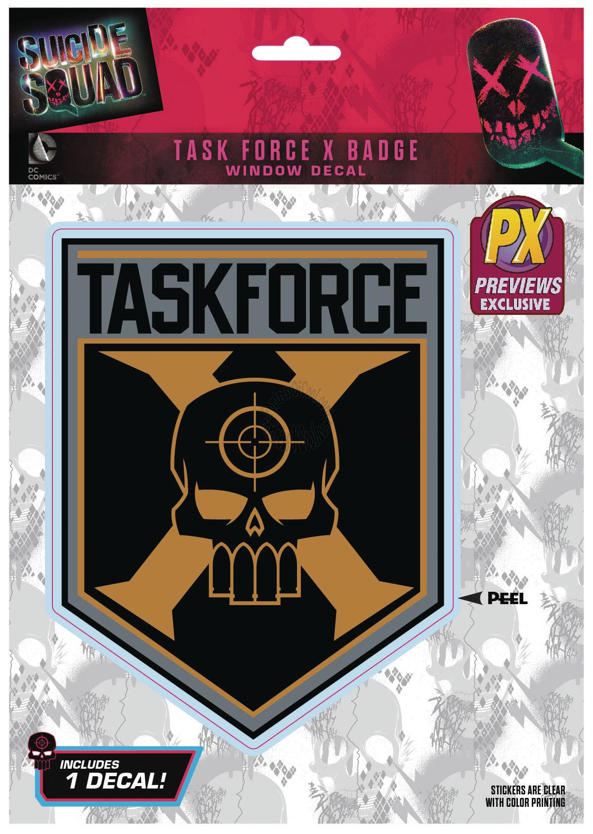 SUICIDE SQUAD TASKFORCE X PX EXCLUSIVE LOGO DECAL