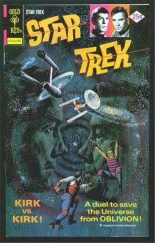 STAR TREK - ORIGINAL TV SERIES - GOLD KEY COMIC REPRODUCTION - KIRK VS KIRK - TIN SIGN 