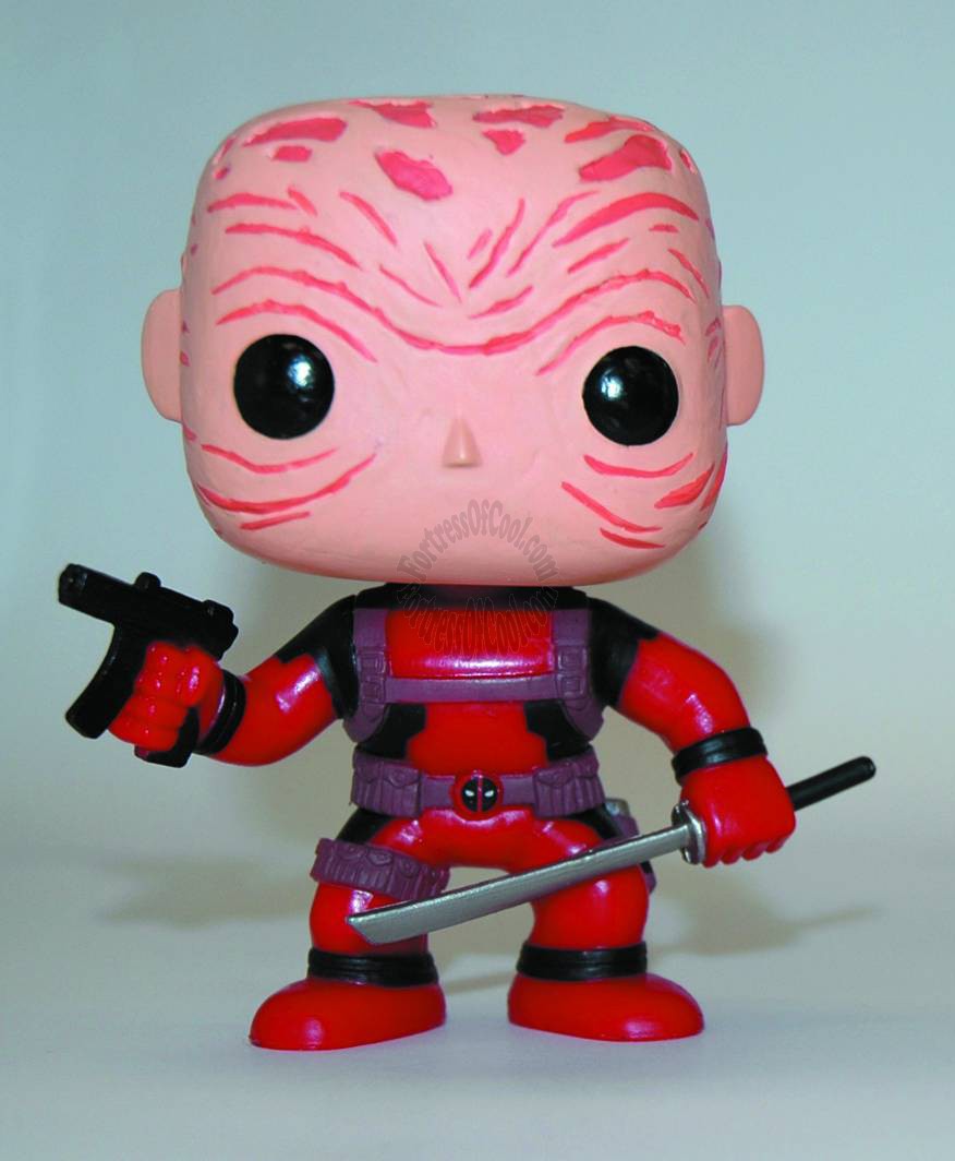 DEADPOOL PX EXCLUSIVE POP! VINYL FIGURE MASKLESS RED VERSION