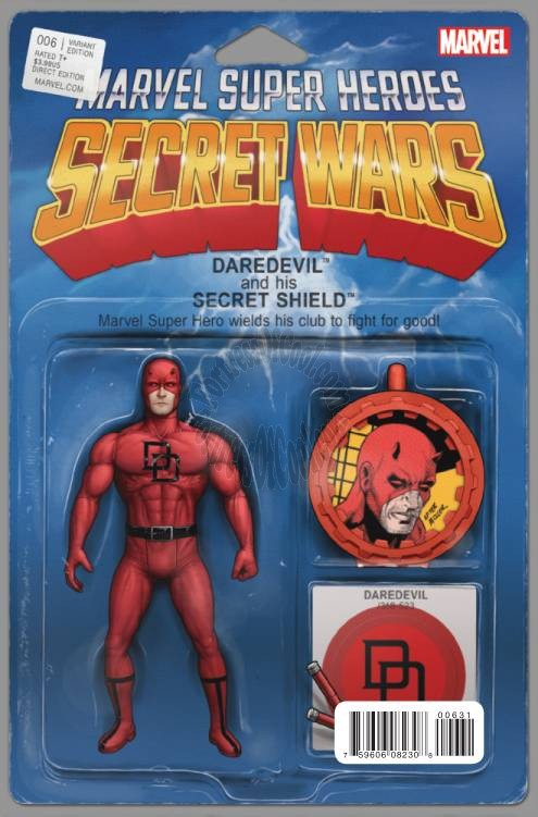 SECRET WARS #6 (OF 9) CHRISTOPHER ACTION FIGURE VARIANT SWA