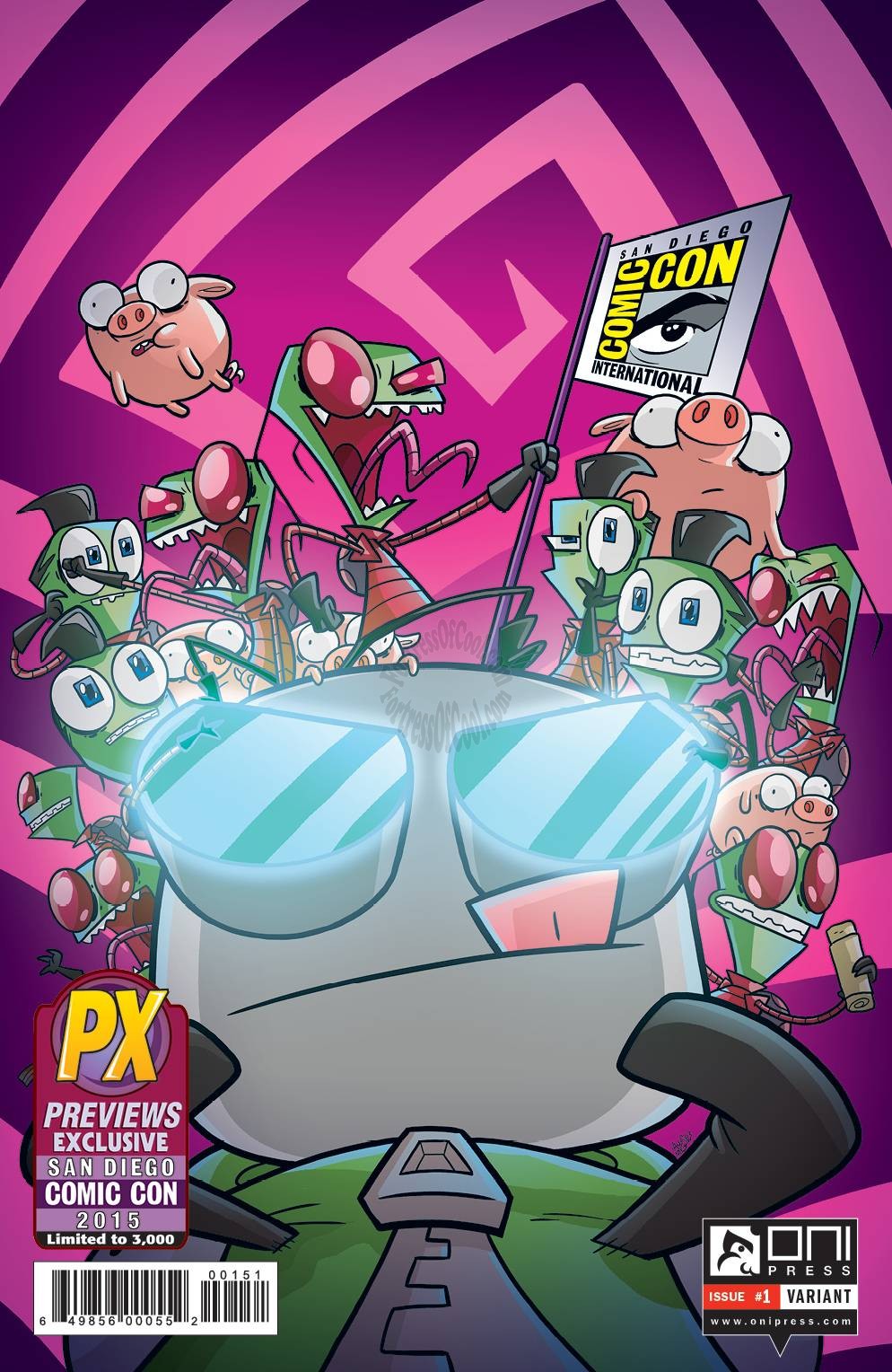 INVADER ZIM #1 SDCC 2015 SAN DIEGO COMIC-CON EXCLUSIVE VARIANT