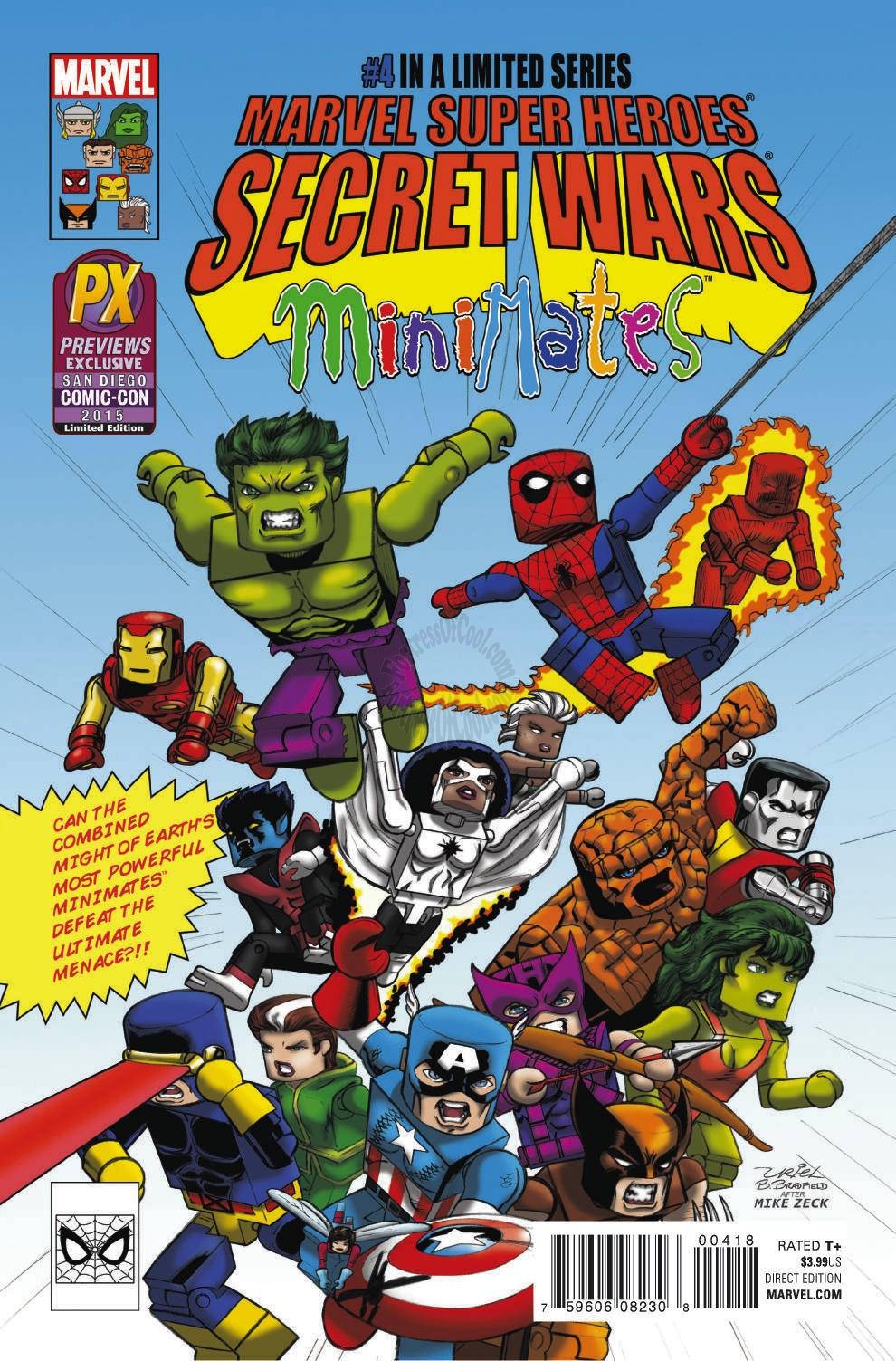 SECRET WARS #4 MINIMATES SDCC 2015 SAN DIEGO COMIC-CON EXCLUSIVE VARIANT