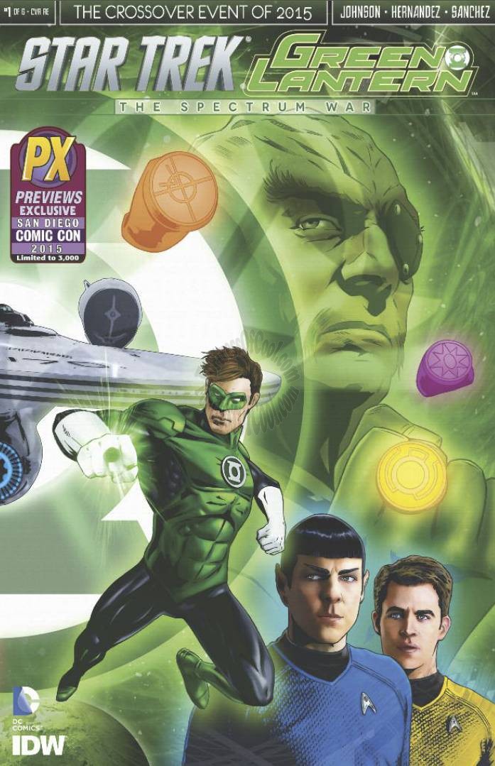 STAR TREK GREEN LANTERN #1 CVR B SDCC 2015 SAN DIEGO COMIC-CON EXCLUSIVE VARIANT