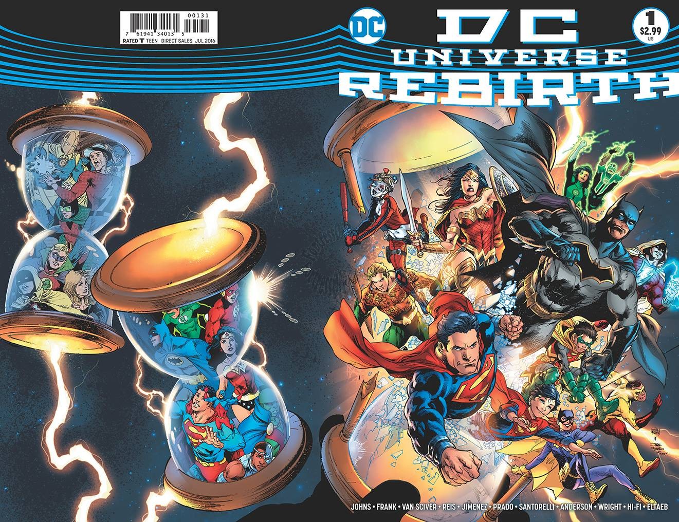 DC UNIVERSE REBIRTH #1 MIDNIGHT RELEASE VARIANT (First Print)