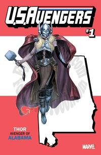 US AVENGERS #1 REIS ALABAMA STATE VARIANT NOW