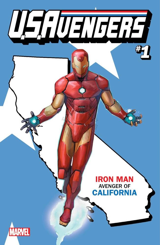 US AVENGERS #1 REIS CALIFORNIA STATE VARIANT NOW