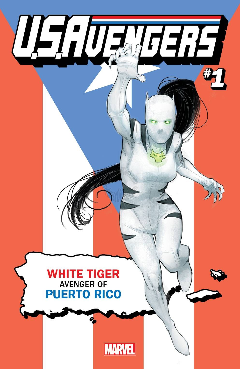 US AVENGERS #1 REIS PUERTO RICO STATE VARIANT NOW