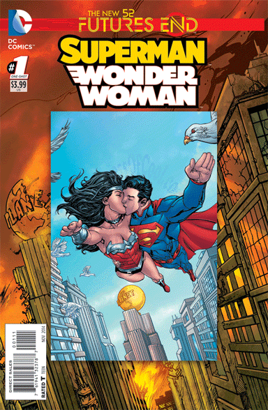 SUPERMAN WONDER WOMAN FUTURES END #1 3D MOTION LENTICULAR COVER