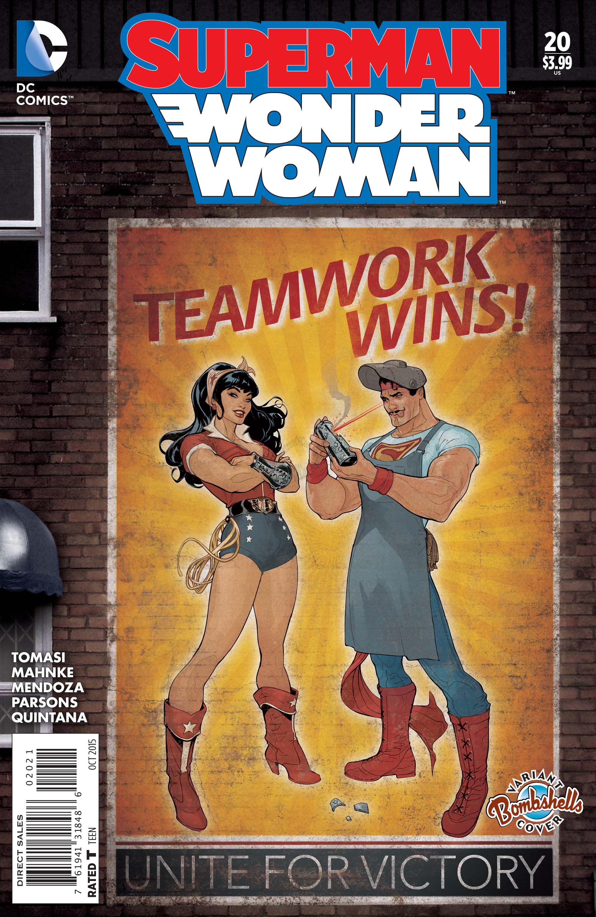 SUPERMAN WONDER WOMAN #20 BOMBSHELLS VARIANT EDITION