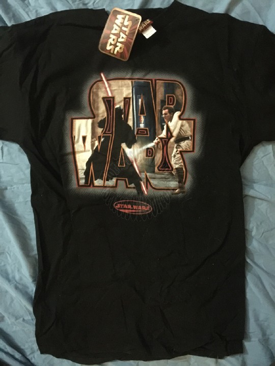 STAR WARS DARTH MAUL OBI WAN KENOBI T-SHIRT LARGE