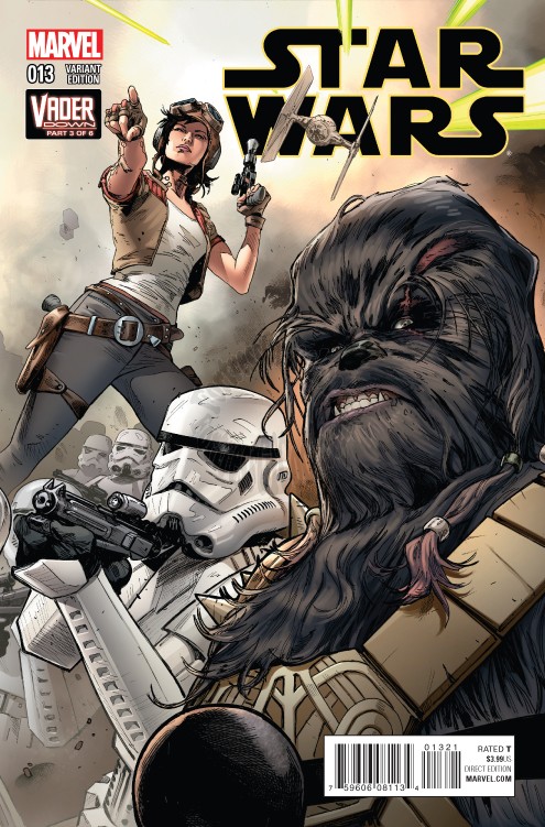 STAR WARS #13 MANN CONNECTING VARIANT VADER DOWN