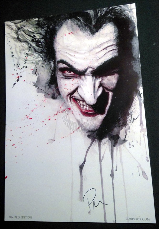 JOKER PRINT - HAND SIGNED BY ARTIST ROB PRIOR