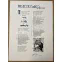 NEIL GAIMAN'S THE RHYME MAIDENS SIGNED BROADSIDE