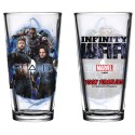 AVENGERS INFINITY WAR CAPTAIN AMERICA WINTER SOLDIER FALCON PINT GLASS