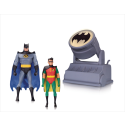 BATMAN ANIMATED SERIES BATMAN & ROBIN WITH BATSIGNAL 2 PK FIGURE SET