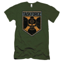 SUICIDE SQUAD TASK FORCE SHIELD PX MILITARY GREEN T-SHIRT (XL)