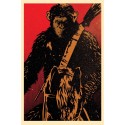 WAR FOR THE PLANET OF THE APES Shepard Fairey Movie Poster 13x19 Triple Feature Exclusive