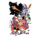 FCBD 2021 COMMEMORATIVE ARTIST SKOTTIE YOUNG WOMEN HEATHER GRAY T-SHIRT XXL
