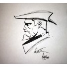 Green Arrow Signed Original Art Sketch - Phil Hester and Ande Parks