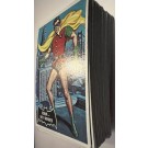 1966 BATMAN TOPPS BLACK BAT CARD SET (ONLY MISSING #1) + RIDDLER BACK #15 BONUS CARD