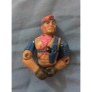 ZANDAR FIGURE UPPER TORSO including both ARMS and HEAD (Version 1) - GI Joe - Series 5 - Vintage 1986